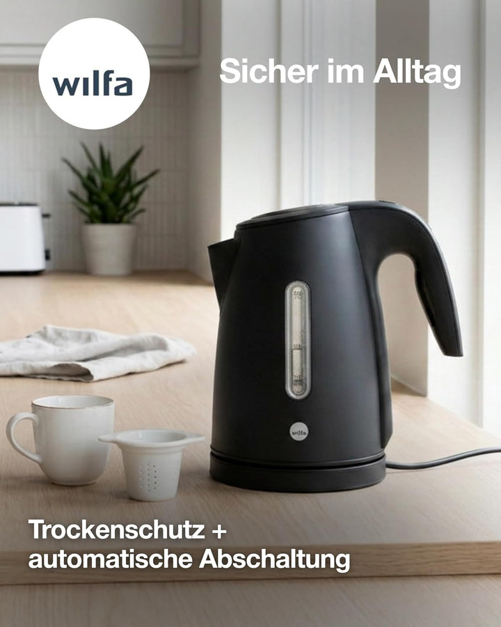 Wilfa RAPIDS Wasserkocher mit einem Fassungsvermögen von 1,7 Litern, 2000 Watt, aussenliegende Wasse