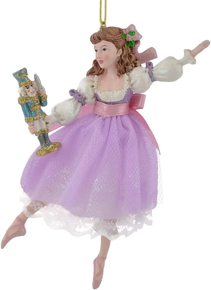 Nutcracker Suite Clara Christmas Tree Ornament 6 Inch C7654C New