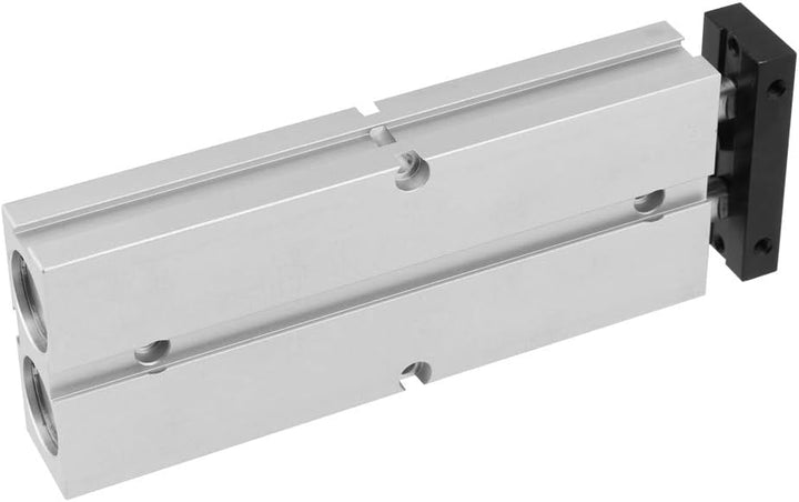 20mm Bohrung 100mm Hub Doppelstange Doppeltwirkend Hochwertiger pneumatischer Luftzylinder aus Alumi
