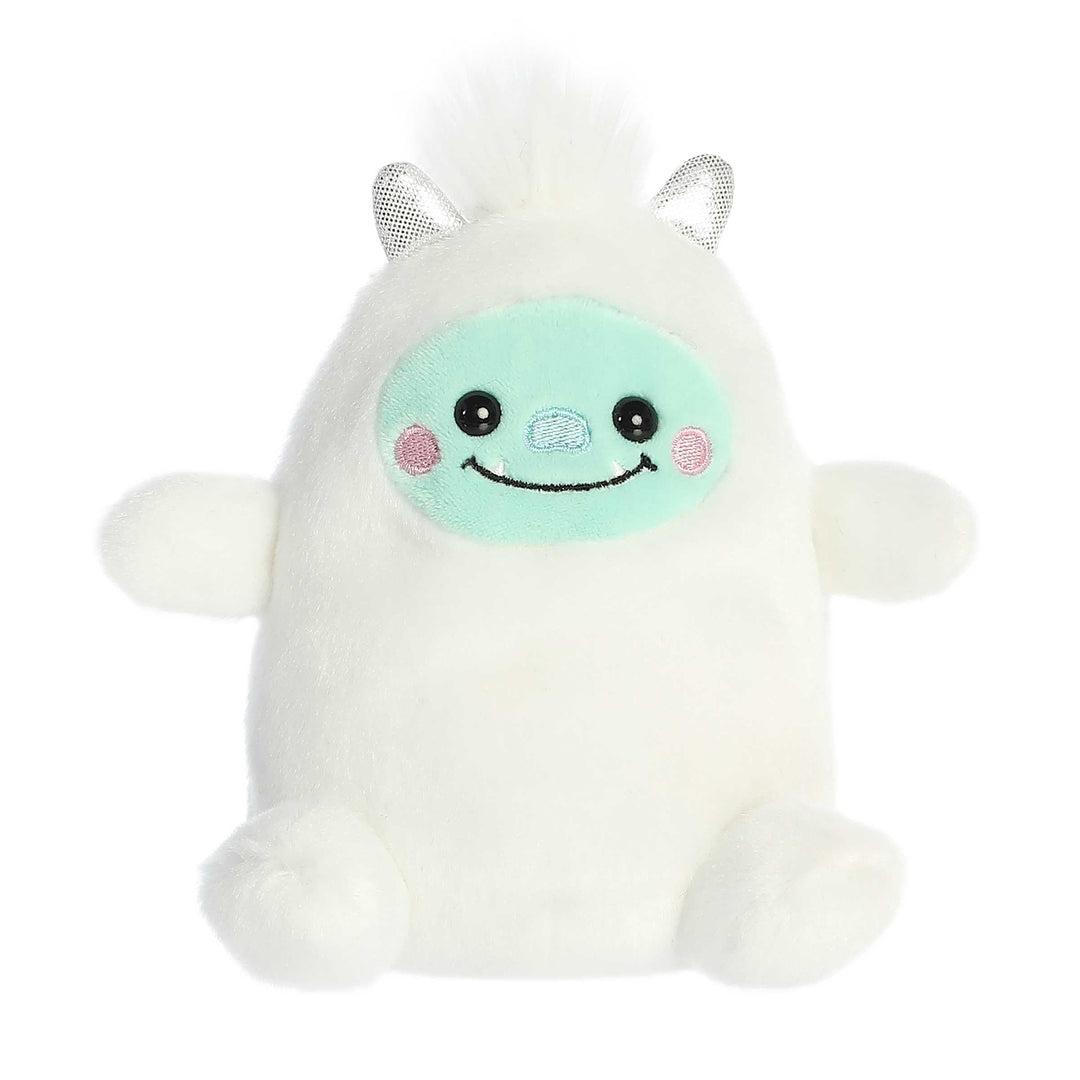 Aurora Adorable Palm Pals Baker Yeti Stuffed Animal - Pocket-Sized Fun - On-The-Go Play - White 5 In
