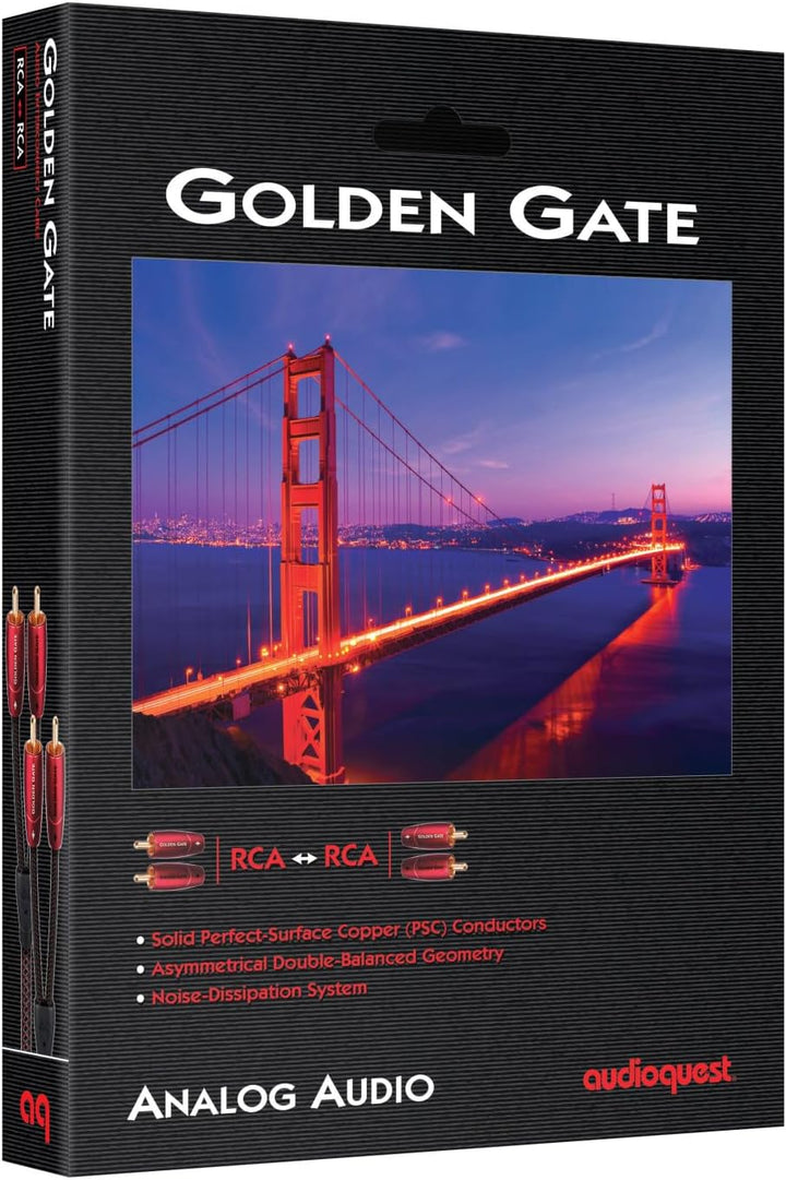 AudioQuest Golden Gate Paar Phono-Kabel, 1,5 m