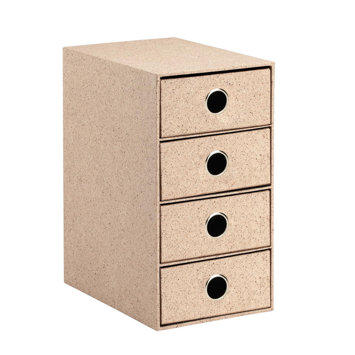 Rössler SOHO 4er Schubladenbox aus Papier | Büro Organizer Schreibtisch | Schubladen Organizer Büro