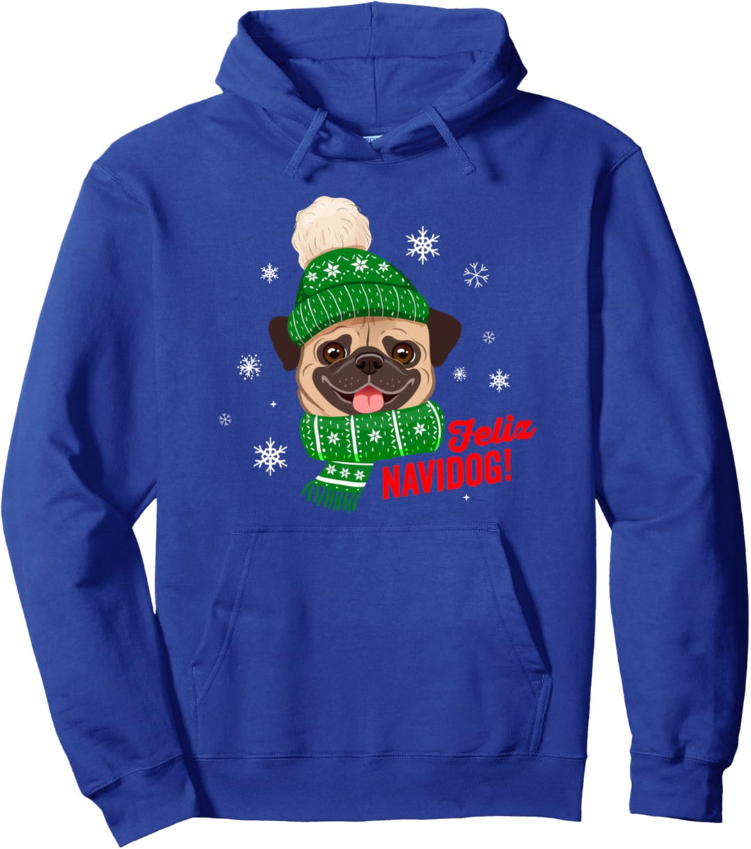 Cute Pug Weihnachten, Frohe Weihnachten für Jungen und Mädchen, Weihnachten Pullover Hoodie
