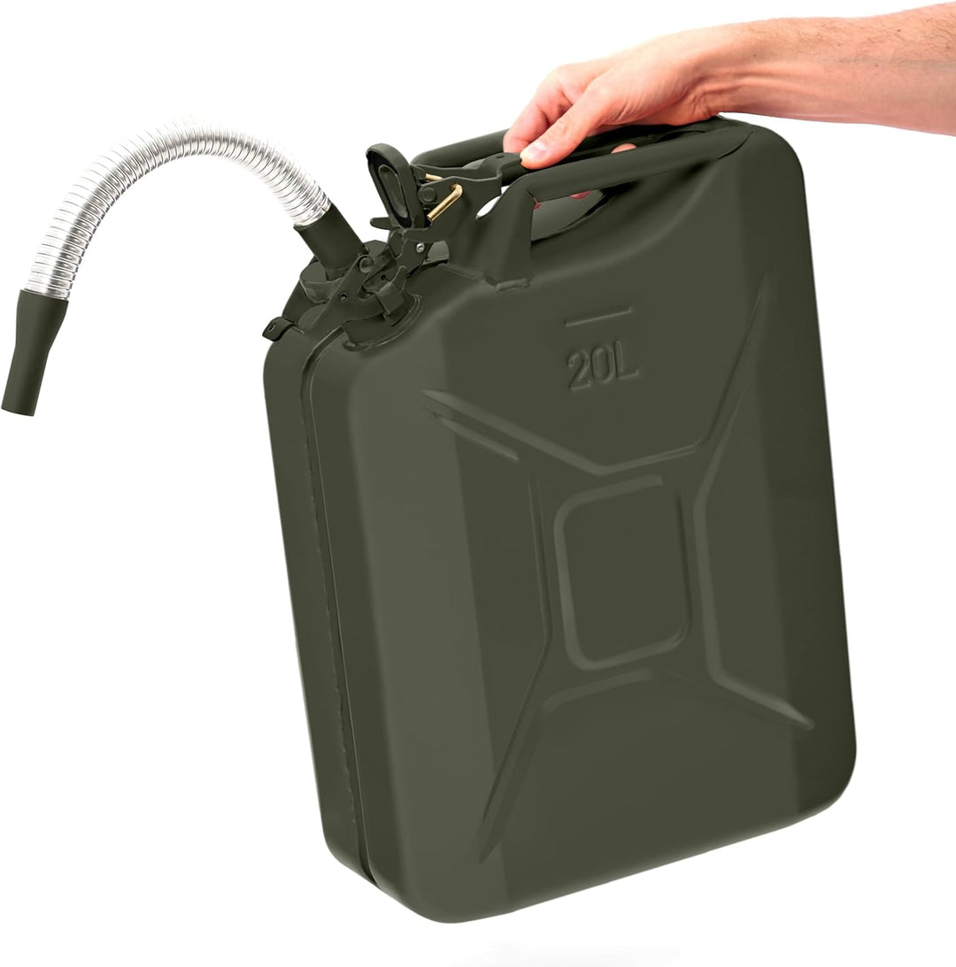Oxid7® Ausgiesser flexibel für Metall Benzinkanister 5,10 oder 20 Liter | Schwarz, 25mm Ausgiesser s