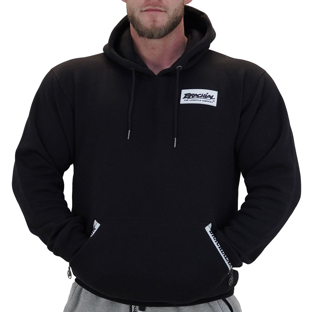 Brachial Premium Herren Kapuzenpullover Rude - Hoodie Sweatshirt Pullover mit Kapuze für Bodybuilder
