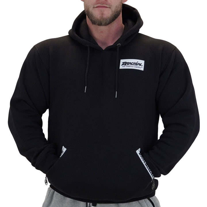 Brachial Premium Herren Kapuzenpullover Rude - Hoodie Sweatshirt Pullover mit Kapuze für Bodybuilder