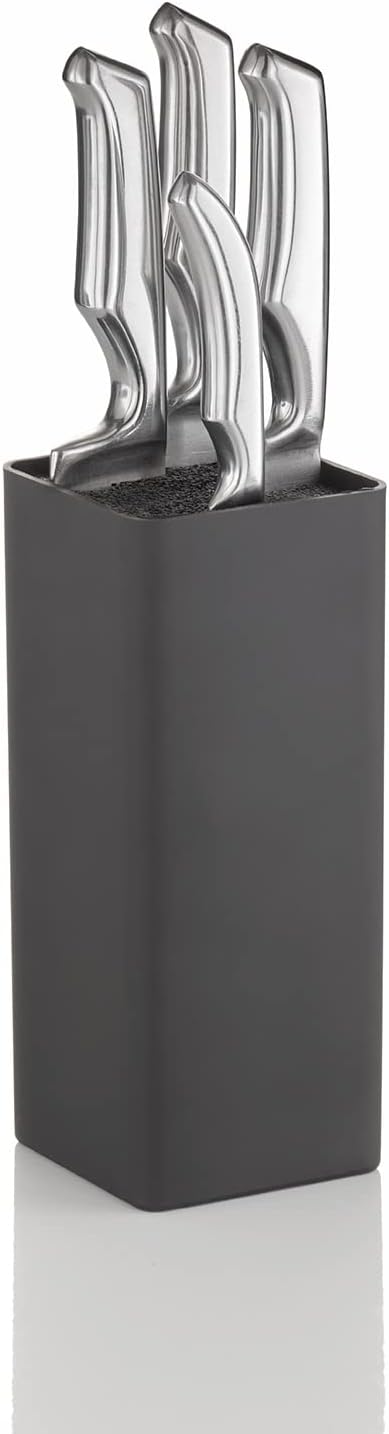 Buddy´s Blades - Messerblock, Messerhalter, unbestückt, 22 cm Höhe, schwarz, quadratisch, hochwertig