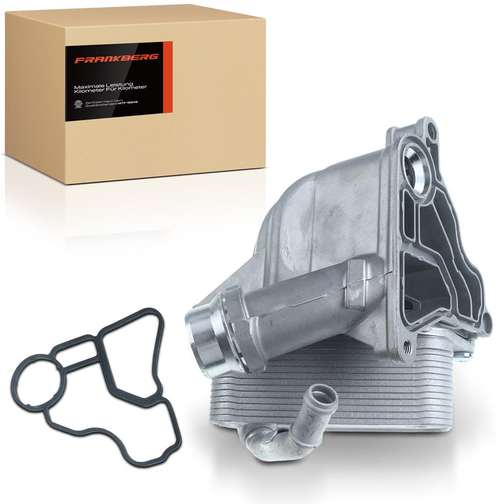 Frankberg Ölkühler Motoröl Ölfiltergehäuse Kompatibel mit 1er F20 F21 E82 E87 E81 E88 2006-Heute 2 F