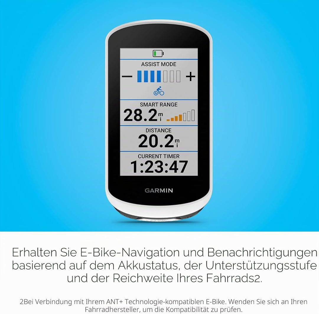 Garmin Edge® Explore 2 Power, einfach zu bedienender GPS-Fahrrad-Navigator, eBike-Kompatibilität, Ka