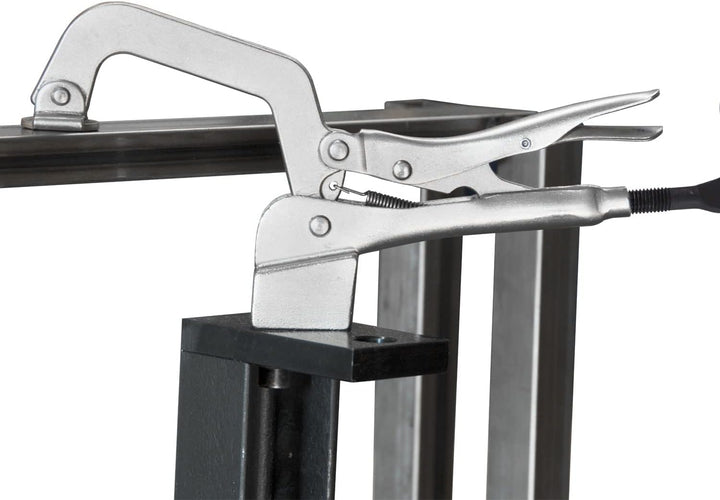Inserta-Zange, ø 1,6 cm Einsatz, 7,6 cm Halstiefe, 10,2 cm Öffnung, Tischmontageklemme, Heckkurbelgr