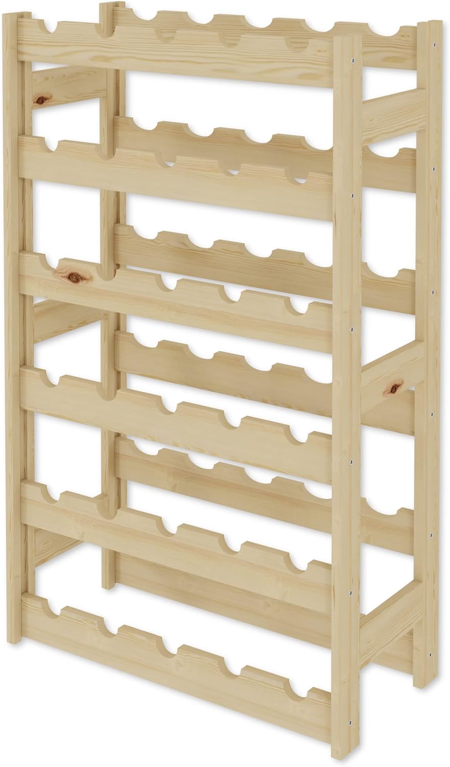 Lenmar, Weinregal aus Holz für Flaschen, Natur, RW-1, Wein, Flaschenregal, Kellerregal, Regale, Flas