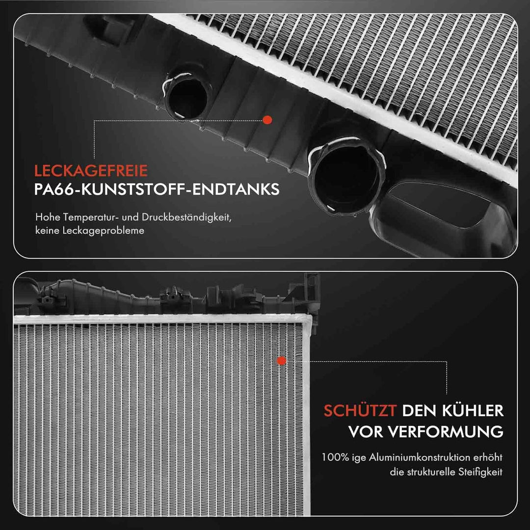 Frankberg Kühler Wasserkühler Motorkühler Kompatibel mit CLS C219 3.0L-5.0L 2004-2010 E-Klasse W211