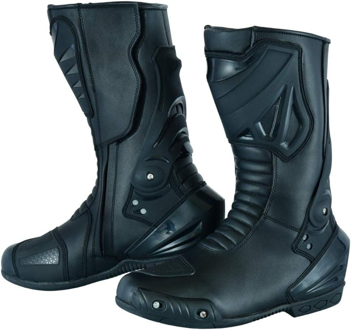 Jet Motorradschuhe Motorradstiefel Motorrad Sportstiefel Herren Protektoren Wasserdicht Leder 41 EU