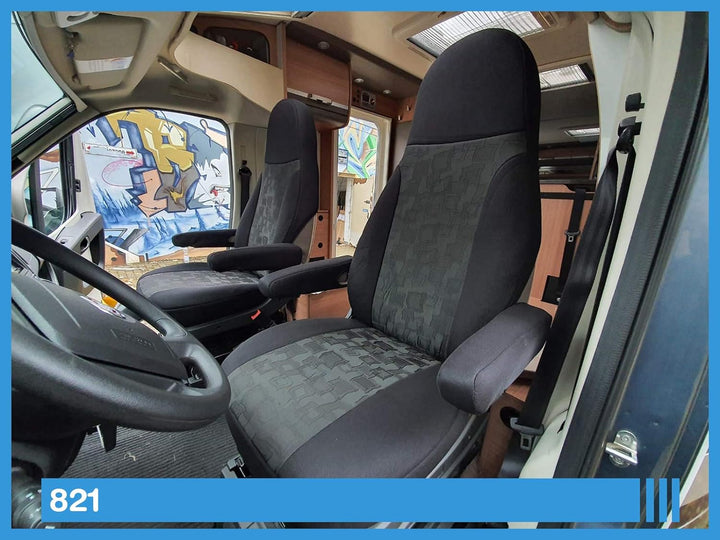 BREMER SITZBEZÜGE Mass Piloten Schonbezüge Sitzbezüge kompatibel mit Wohnmobil Camper Ducato Fahrer