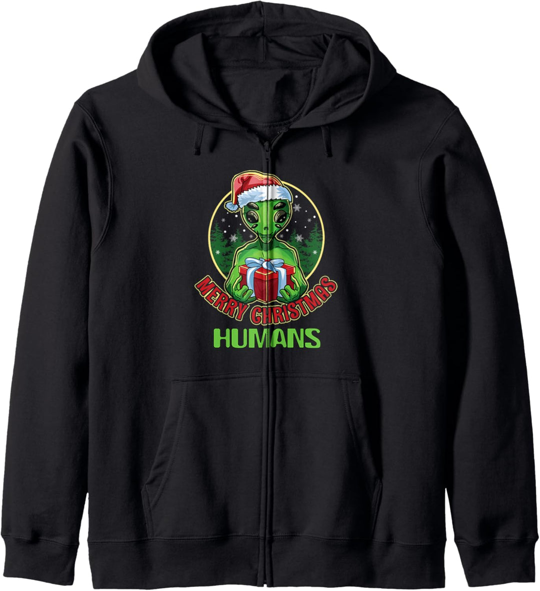 Santa Alien | Christmas Alien Aesthetic Humans Meme Kapuzenjacke