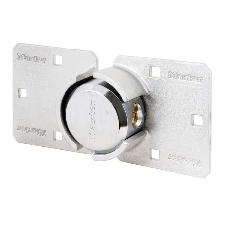 MASTER LOCK - 736EURD - Vorteilpack: Überfalle + Rundes Vorhängeschloss ohne Bügel, 11,4 cm x 23 cm