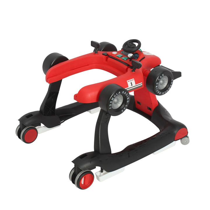 Olmitos 3-in-1-Baby-Rollator Racing: Lauflernwagen und Schubwagen für Babys erste Schritte – ab 6 Mo