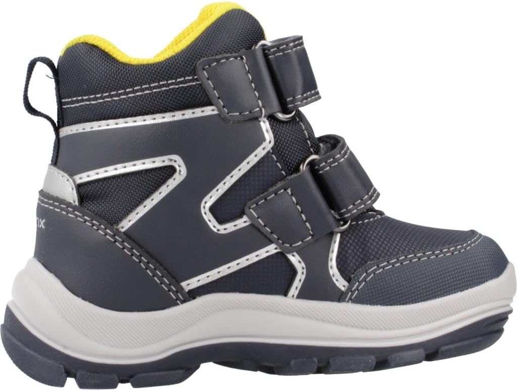 Geox Jungen B Flanfil Boy B ABX Stiefeletten 25 EU Navy Yellow, 25 EU Navy Yellow