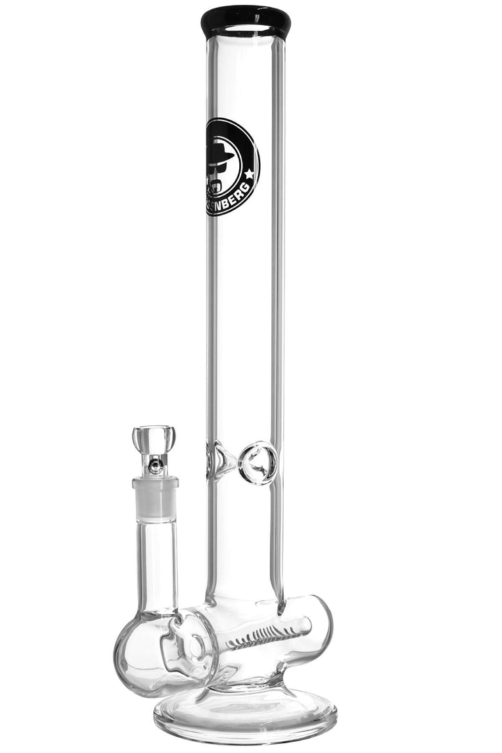 Heisenberg Inline Bong Glasbong mit Eisfach und Stemline Perkolator 18,8 Schliff NS19 (ohne Tree Per