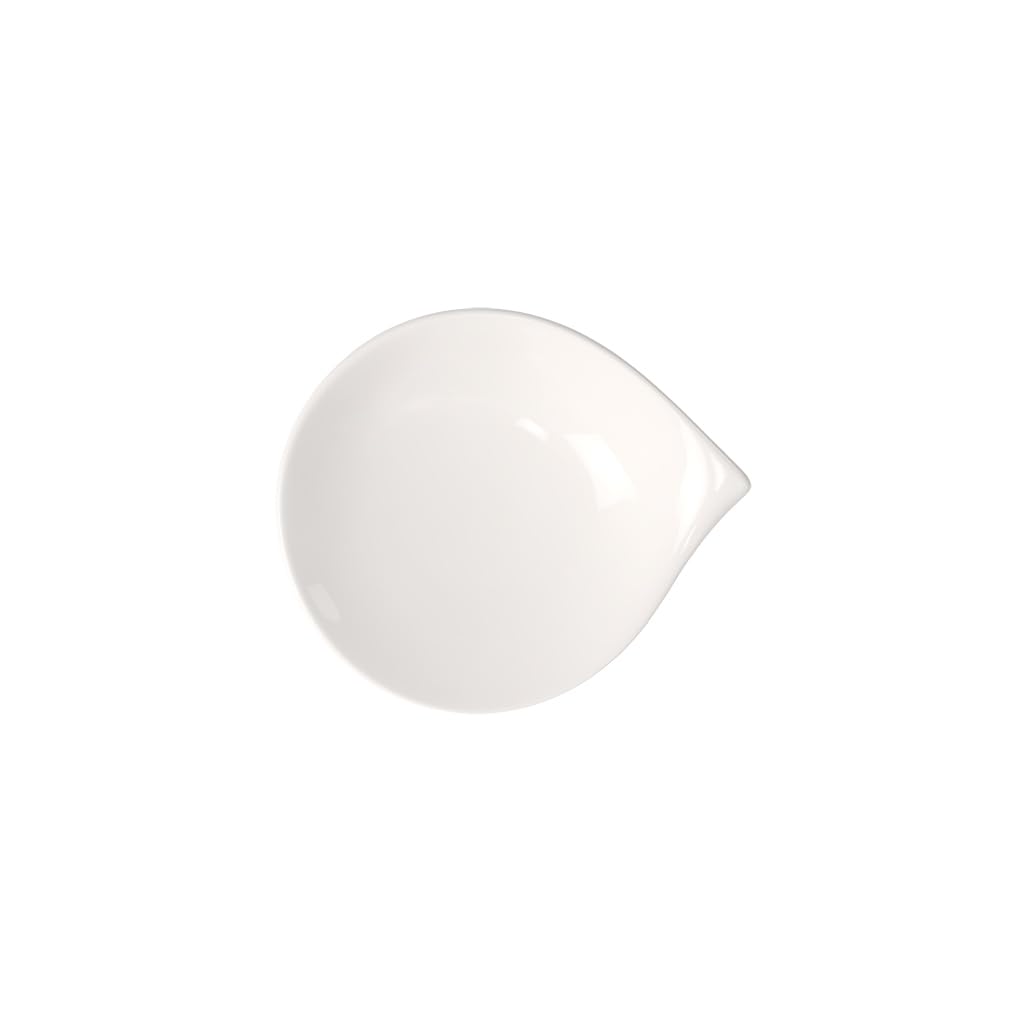 Villeroy und Boch Flow Brotteller, Premium Porzellan, 20 x 17 cm