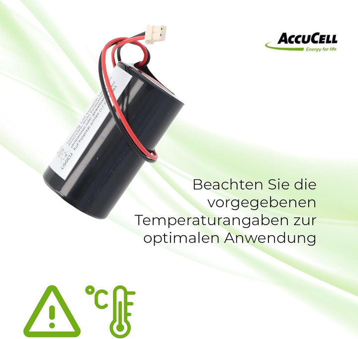 AccuCell 19000mAh Batterie passend für Eve ER34615-GL101, 0-9912-K, ER34615M/W200, Visonic Sirene 71