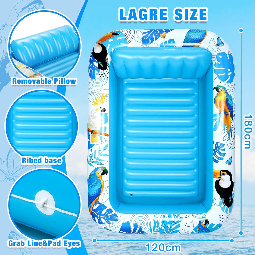 Luftmatratze Pool - Luftmatratze Wasser Pool Matratze - Blau WasserhäNgematte Erwachsene Kinder - Gr