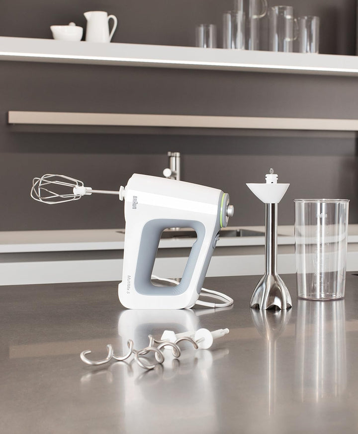 Braun MultiMix 5 HM 5107 Handmixer – Handrührgerät mit stufenloser Geschwindigkeitsregelung, inkl. S