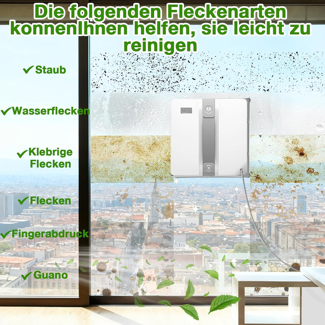 16 Stück Reinigungstuch für Ecovacs WINBOT MINI Familie Fensterputzroboter, Reinigungspad Ersatzteil