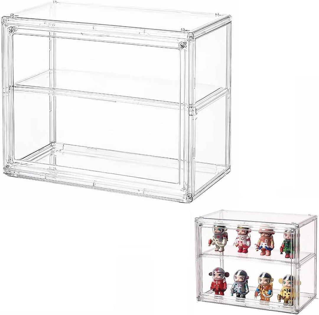 Schaukasten Vitrine, Acryl Vitrine, Glasvitrine, Vitrine Klein mit Tür Für Action Figuren Spielzeug,
