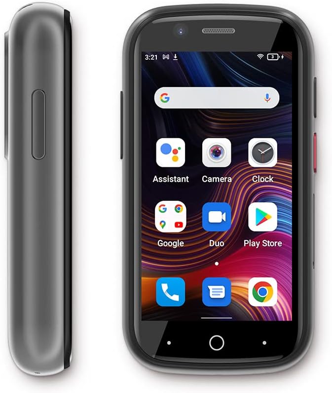 Unihertz Jelly 2E, New Choice for a Mini Phone Android 12 4G Unlocked Smartphone Silver