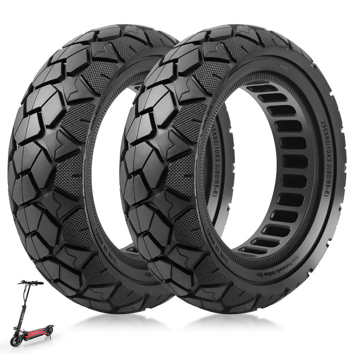 10x3 Vollreifen 80/65-6 Solide Reifen für Kugoo M4/M4 Pro/Kukirin G2 Max, Joyor Y8-S, Nanrobot D6+,
