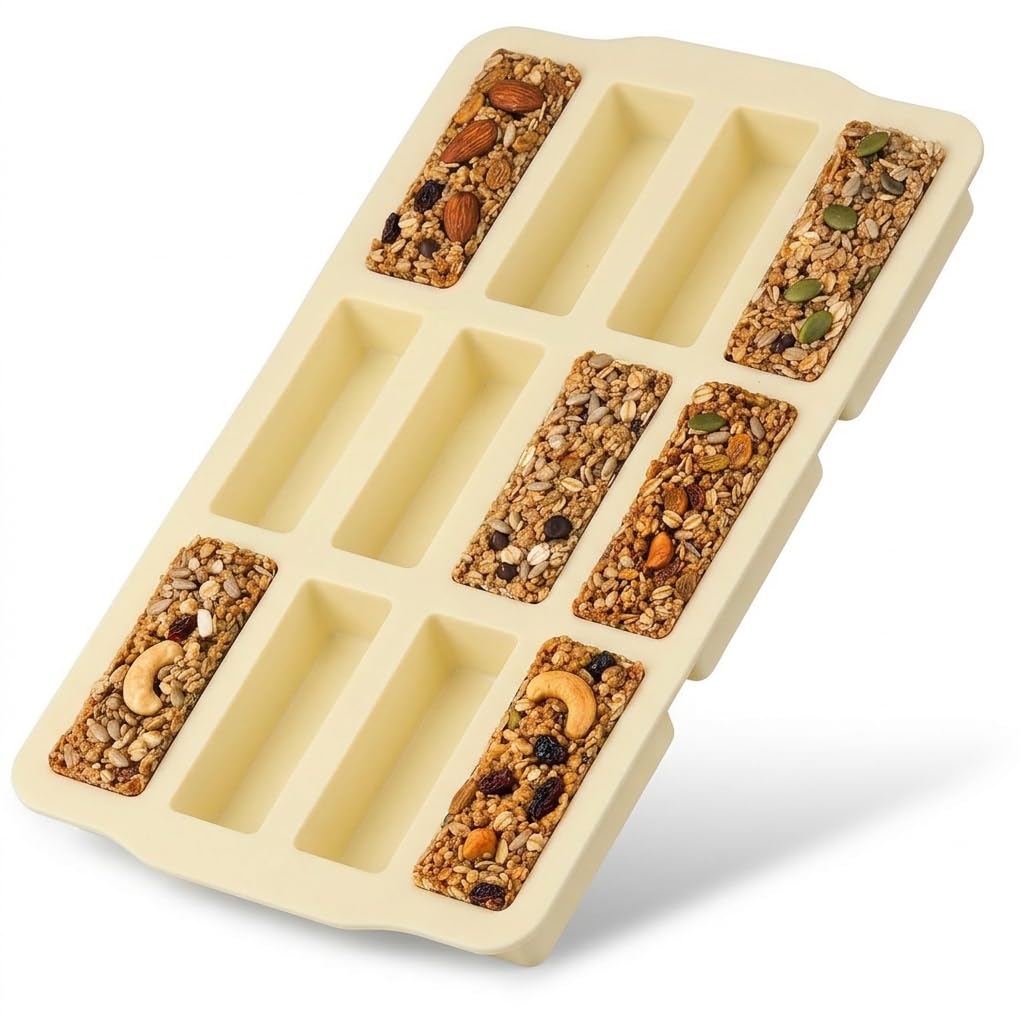 Zenker Müsliriegel Backform – Silikonform zum Backen von 12 Riegel – Müsliform aus Silikon mit Antih