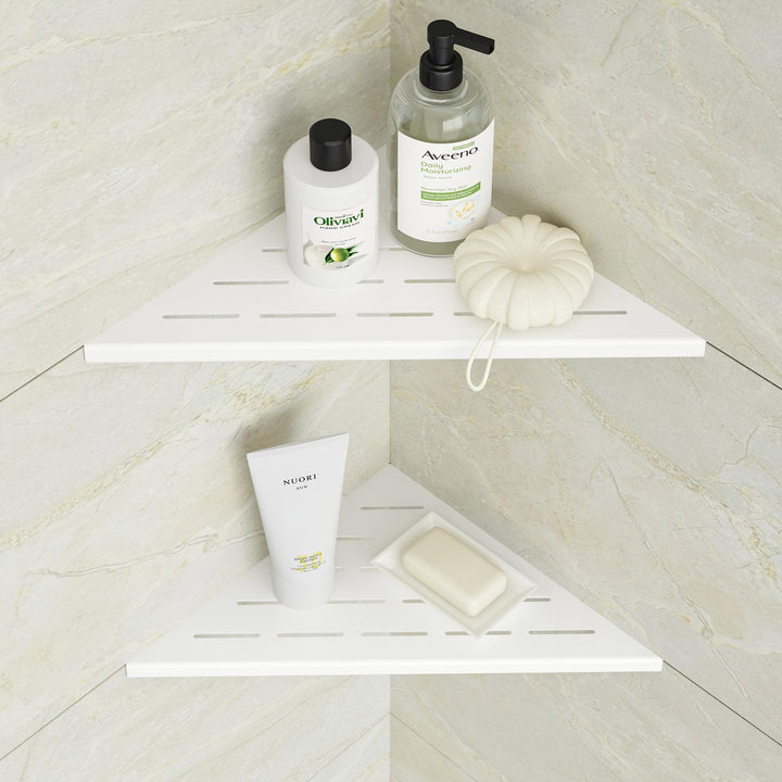 Neodrain Duschablage Ecke Edelstahl Duschregal 2 Stück Eckregal Dusche Weisse Einbauregal Organizer