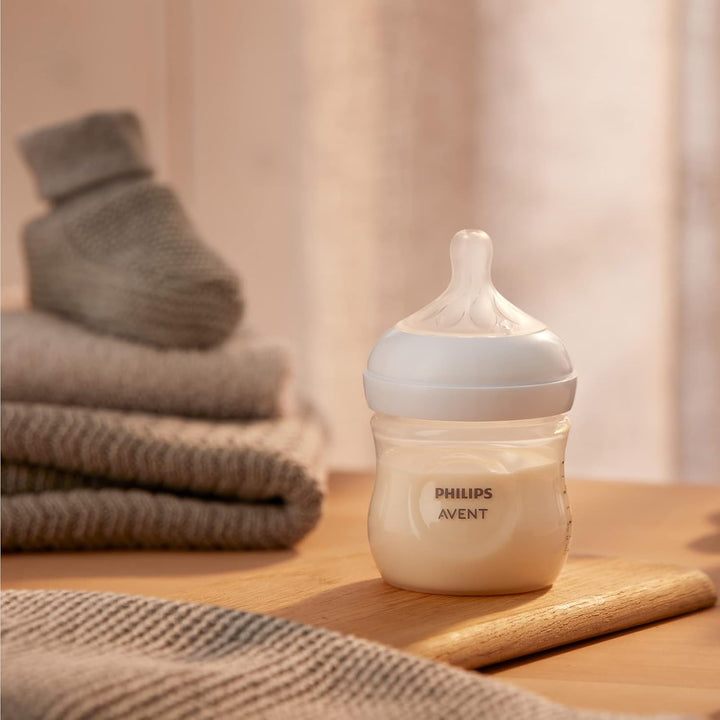 Philips Avent Flasche Natural mit Responsivschnuller 125ml, 2 Stück (Modell SCY900/02)