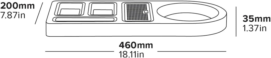 Corby Buckingham Standard Willkommenstablett (Dunkles Holz), Dunkles Holz