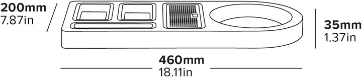 Corby Buckingham Standard Willkommenstablett (Dunkles Holz), Dunkles Holz