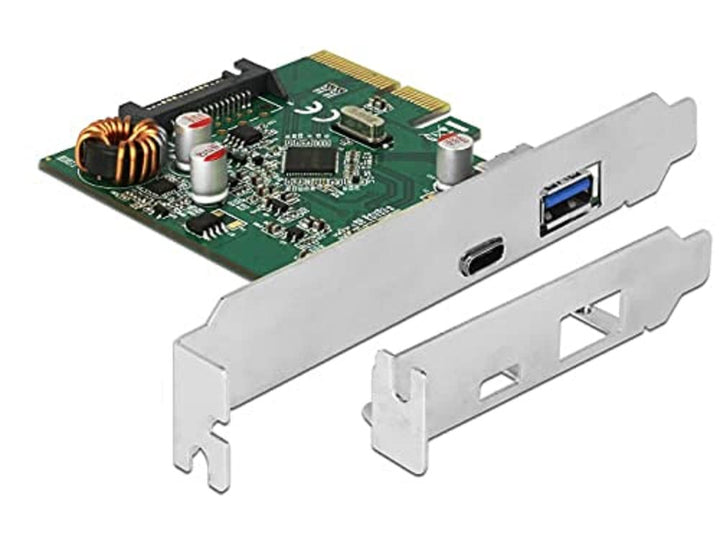 Delock PCI Expr. Card > 1x USB-C + 1x USB-A USB3.1 Gen 2, 90299