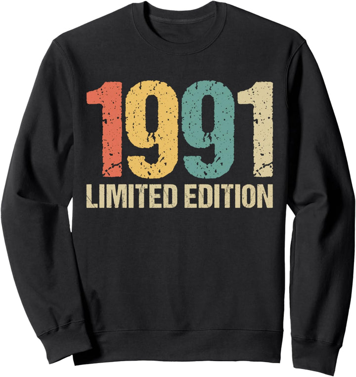 33. Geburtstag Mann Frau 33 Jahre 1991 Deko Lustig Geschenk Sweatshirt
