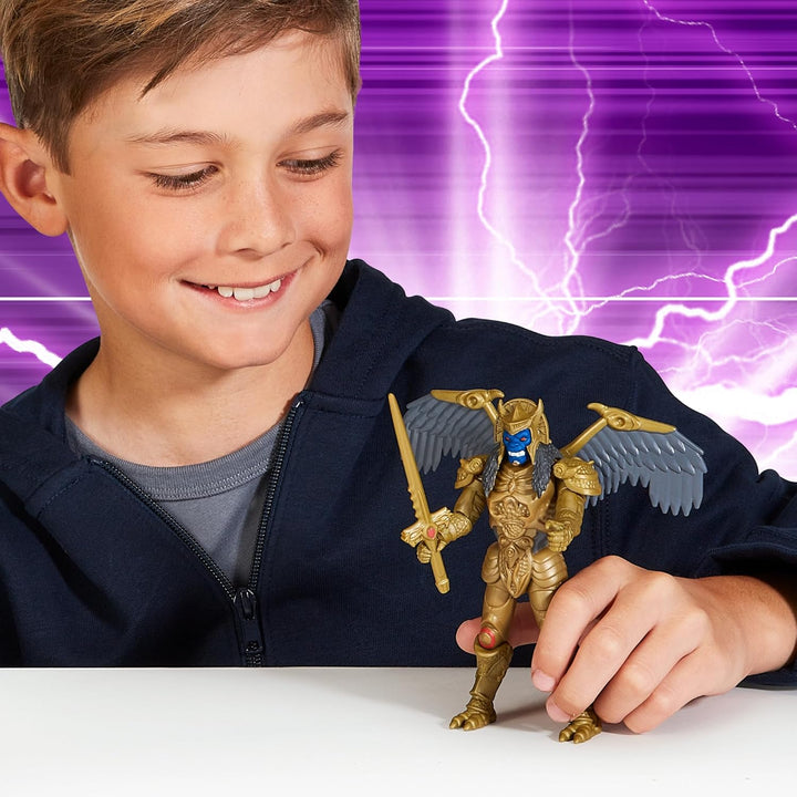 Power Rangers - Die Bösewichte, Figur mit Gelenk, 12 cm, Modell Goldar, für Kinder ab 4 Jahren, PWG0