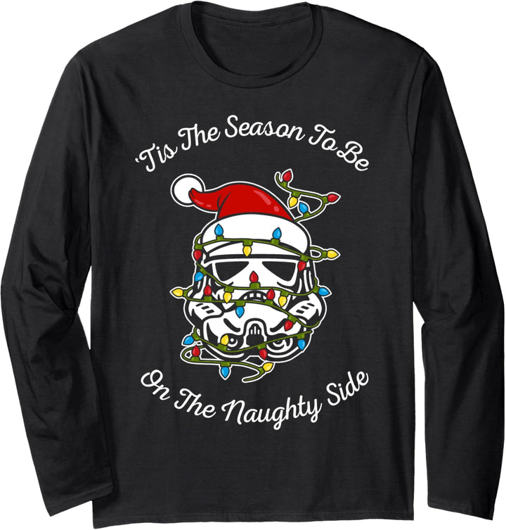 Star Wars Join The Naughty Side Holiday Text Langarmshirt