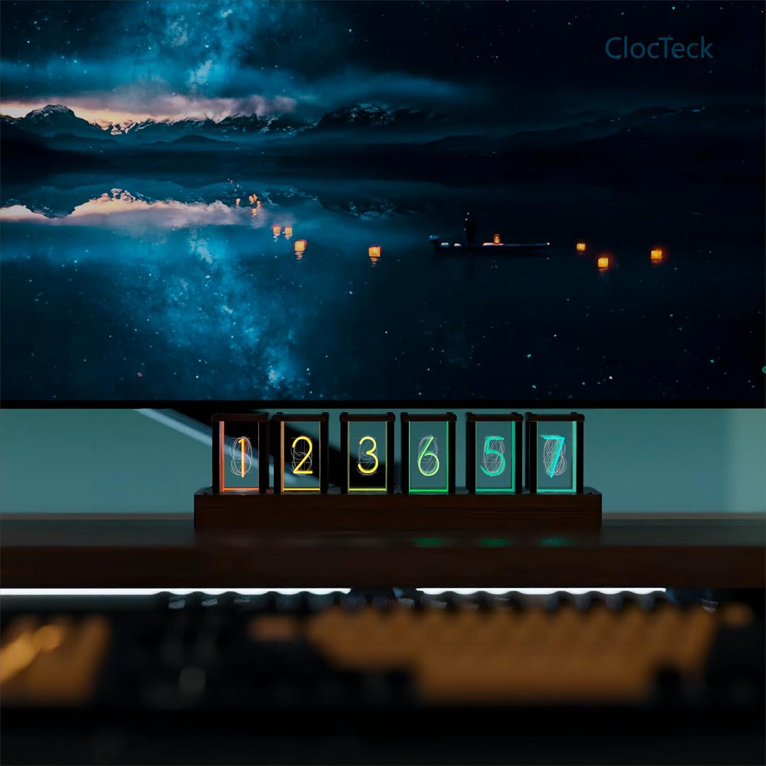 LED Nixie Uhr, Digital Nixie Tube Clock, Nixie Röhrenuhr, Und das WiFi synchronisieren, Alarm und 12