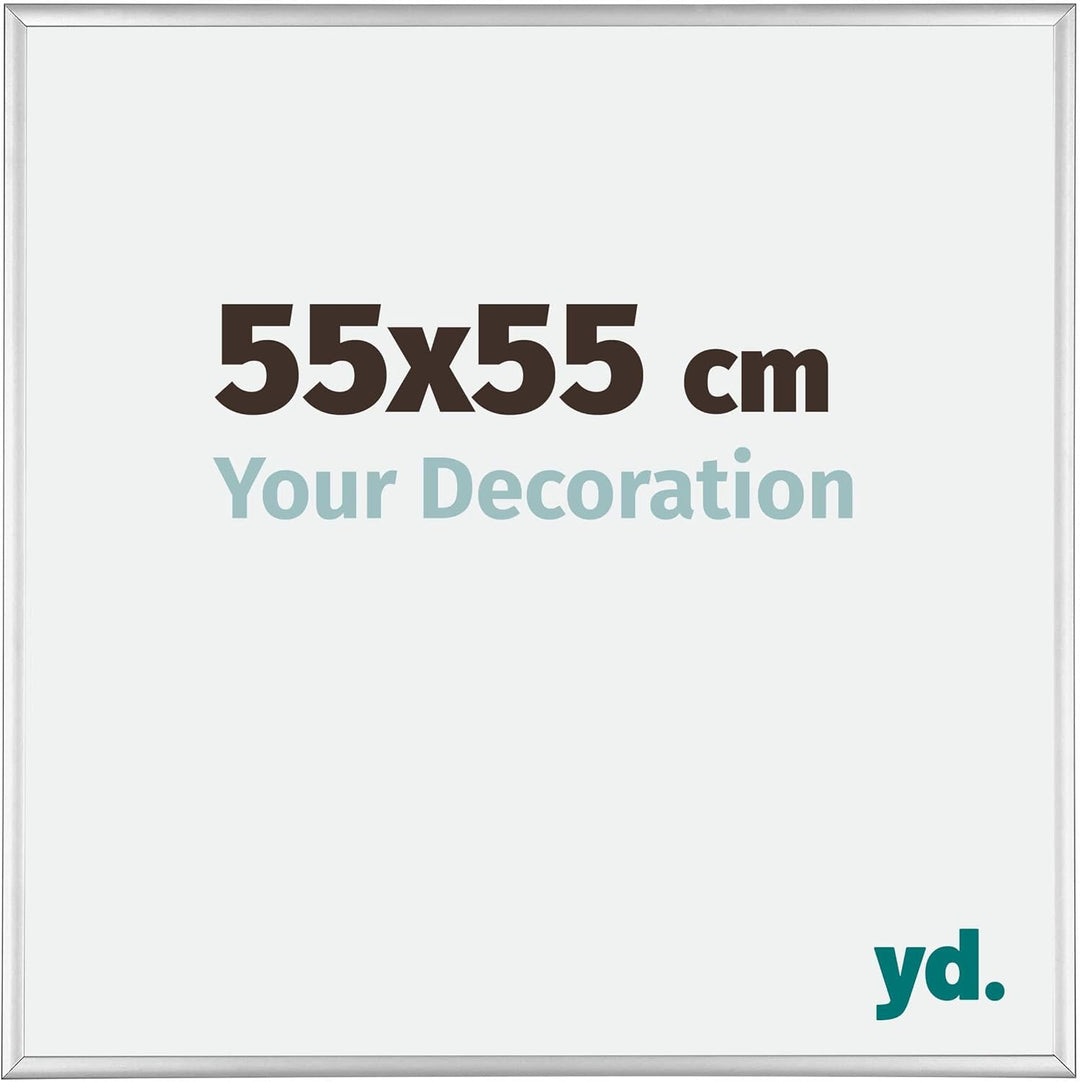 yd. Your Decoration - Bilderrahmen 55x55 cm - Bilderrahmen aus Aluminium mit Acrylglas - Antireflex