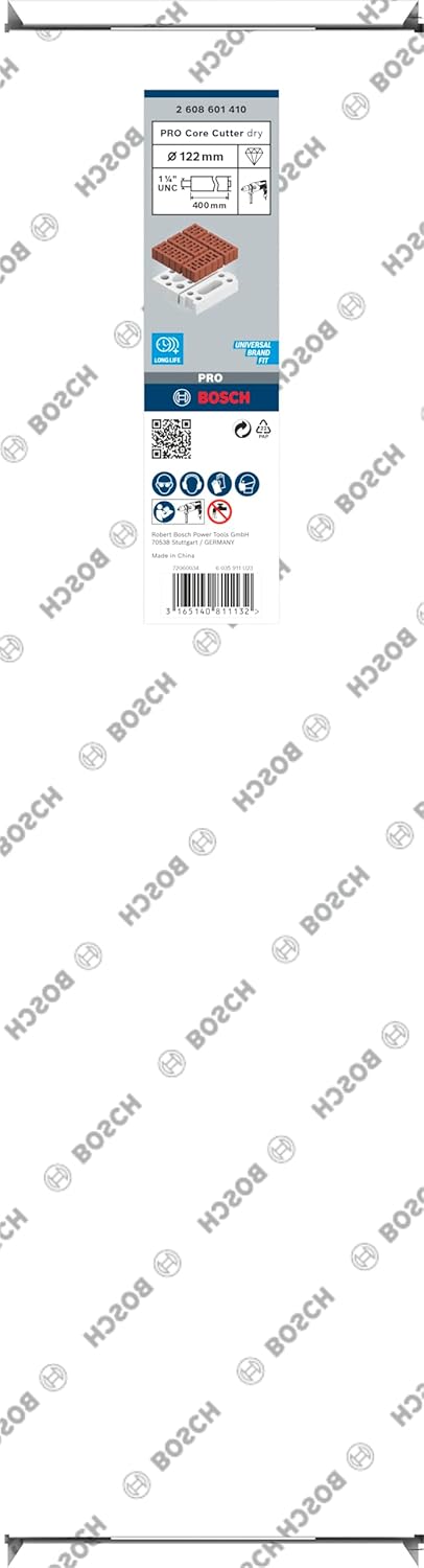 Bosch 1x PRO Multi Material Diamanttrockenbohrkronen für 1 1/4 Zoll UNC und Diamantbohrer (für Kalk-