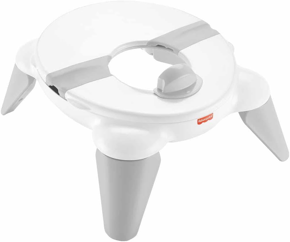 Fisher-Price HBM74 - 2-in-1 Reisetöpfchen und Toilettensitz  – tragbares Trainingstöpfchen mit abneh