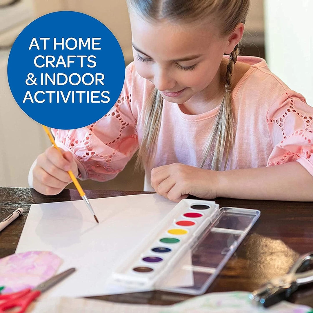 Crayola Washable Watercolors in 8 Vibrant Colors, 12 Paint Sets for Kids, Classroom Supplies