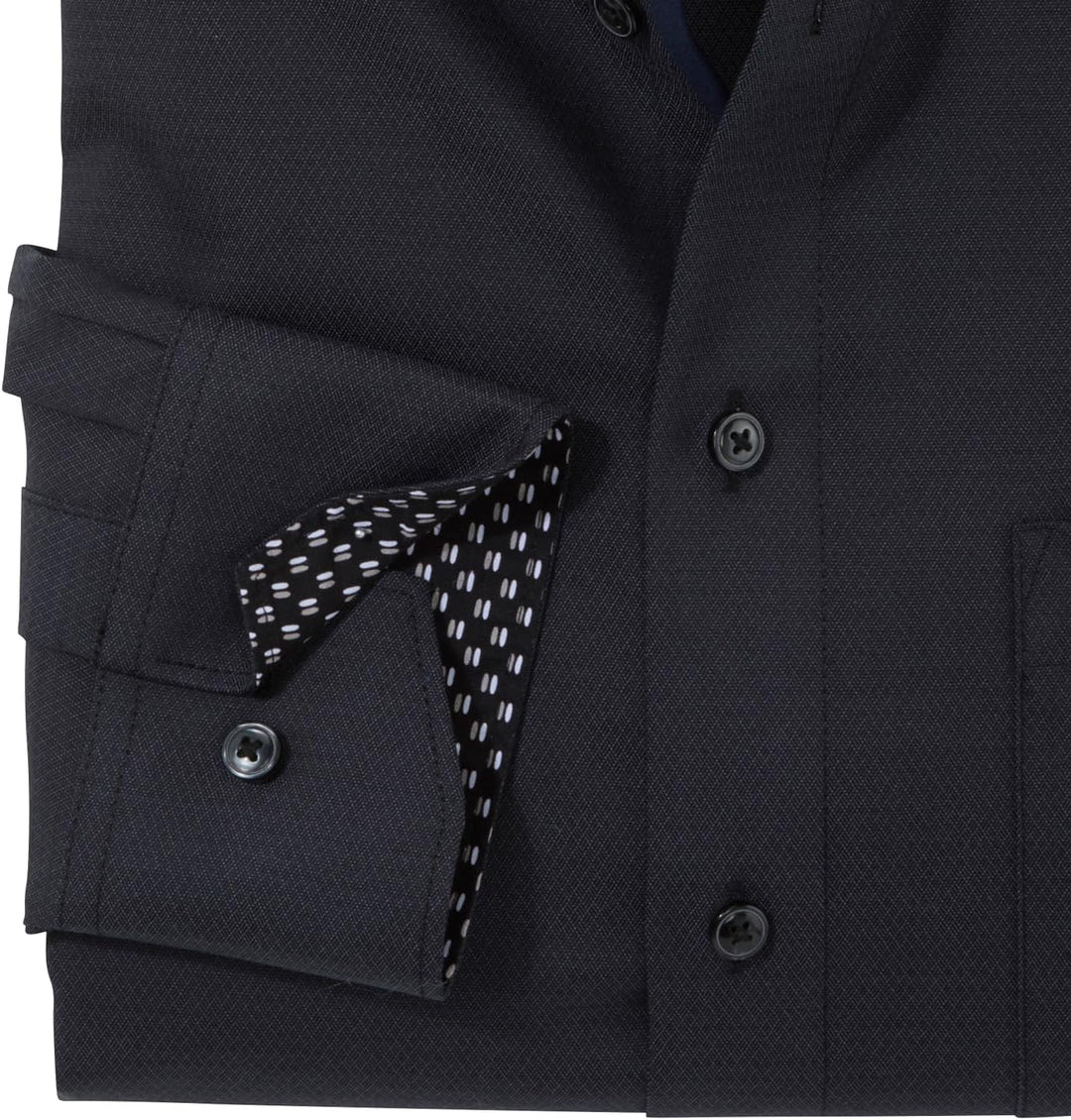 OLYMP Herren Businesshemd Langarm Luxor,Einfarbig,Comfort fit,New Kent 48 Grosse Grössen Graphit 69,