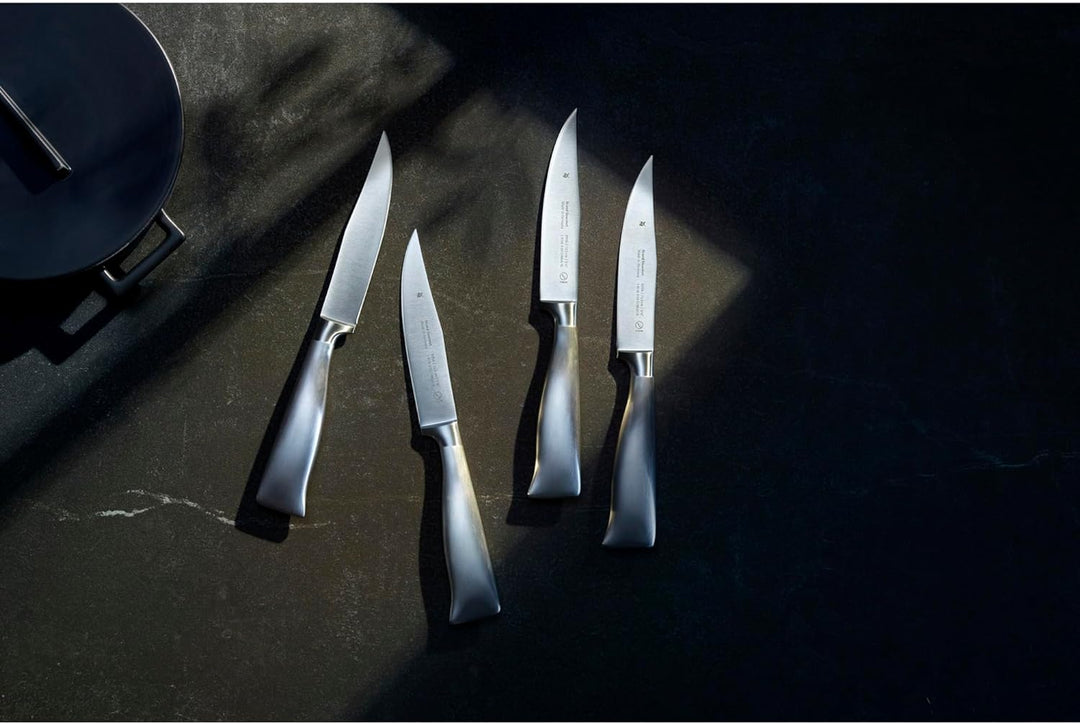 WMF Grand Gourmet Steakmesser Set 4teilig, Made in Germany, 4 Messer geschmiedet, Performance Cut, S