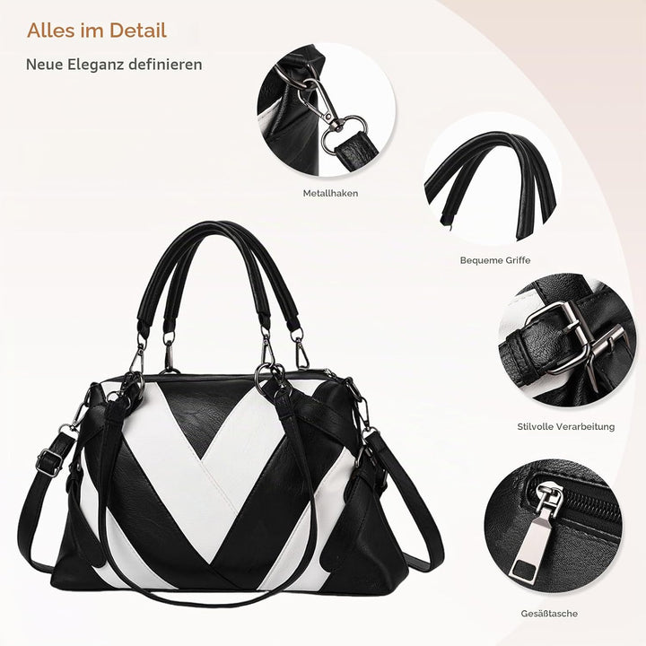 NICOLE &amp; DORIS Handtaschen für Damen Modern Henkeltasche Schultertasche Weiche PU Leder Umhängetasch