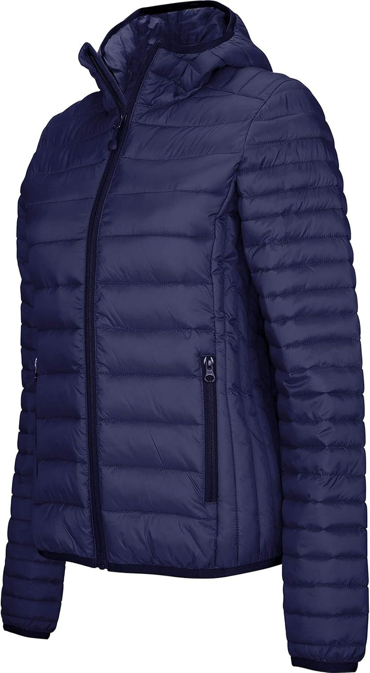 Kariban | K6111 Leichte Damen Kapuzen Steppjacke, Grösse:XXL, Farbe:Marl Silver
