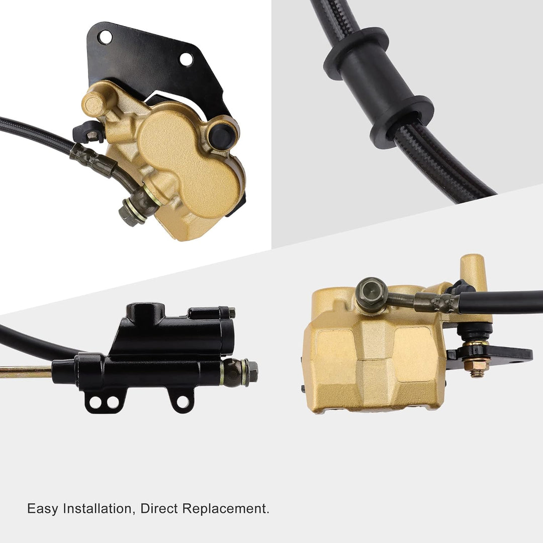 GOOFIT Ersatz Der Hinteren Fussscheibenbremse Hauptzylinderbaugruppe Ersatz Für 50cc 70cc 90cc 110cc